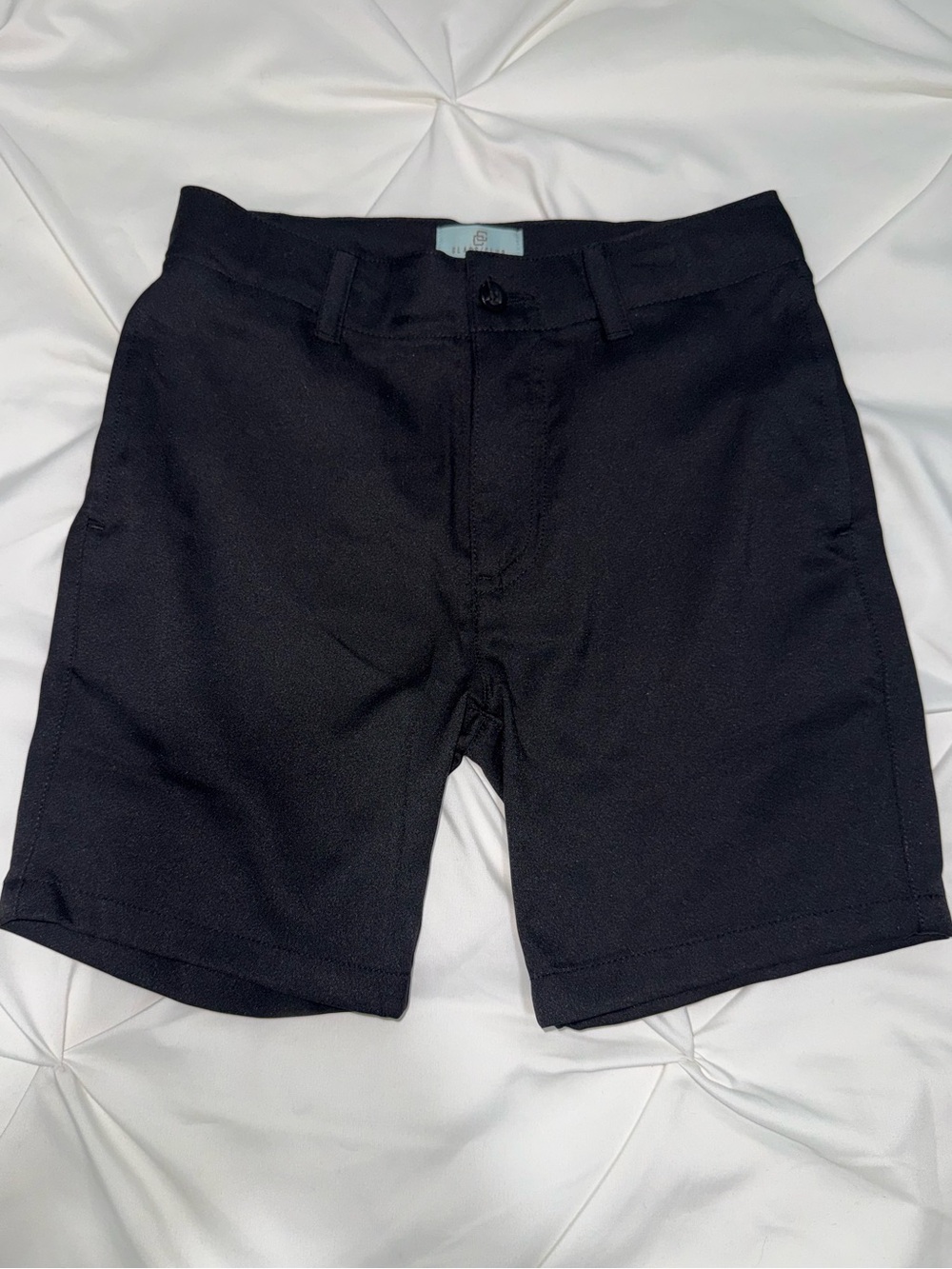 Class Club Black Flat-Front Boys  Shorts